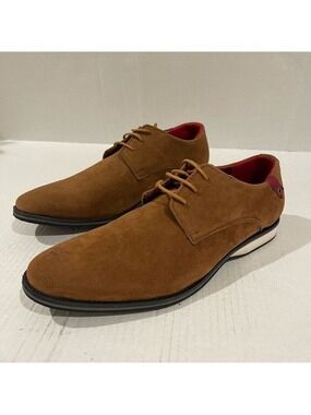 Men’s Royal Shoes Brown Faux Suede Oxfords Size 7.5 US!